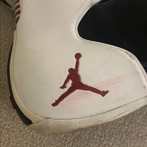 Air Jordan Men’s Sneakers in White and Black. Barely worn. Collector’s!